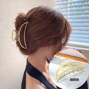 ★NEW★ Metal Gold Hair Clip Claw  #1031